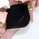 Miu Miu Hand Bag Leather Pink Gold Auth mr2722-22