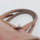 Miu Miu Hand Bag Leather Pink Gold Auth mr2722-8