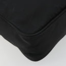 PRADA Shoulder Bag Nylon Black Silver Auth mr2725A-18