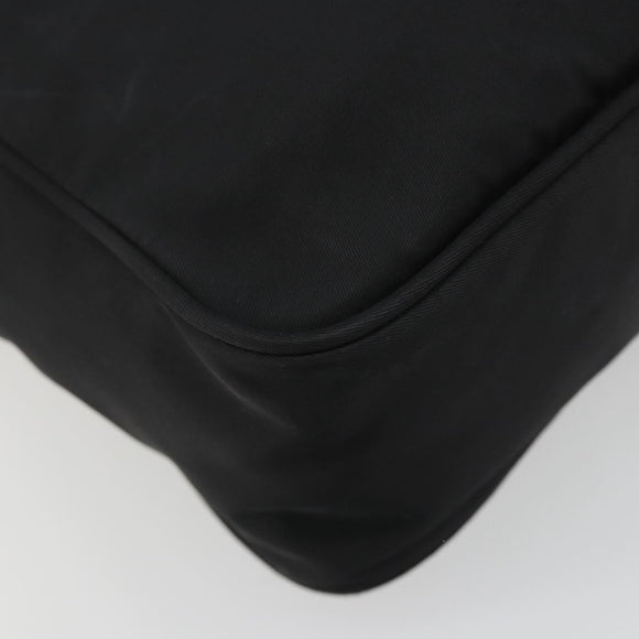PRADA Shoulder Bag Nylon Black Silver Auth mr2725A