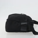 PRADA Shoulder Bag Nylon Black Silver Auth mr2725A-3