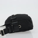PRADA Shoulder Bag Nylon Black Silver Auth mr2725A-4