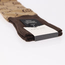 GUCCI Socks Cotton Set of 4 Pairs Beige Brown Navy Auth mr2726-19
