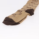 GUCCI Socks Cotton Set of 4 Pairs Beige Brown Navy Auth mr2726-20