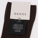 GUCCI Socks Cotton Set of 4 Pairs Beige Brown Navy Auth mr2726-21