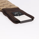 GUCCI Socks Cotton Set of 4 Pairs Beige Brown Navy Auth mr2726-25