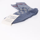 GUCCI Socks Cotton Set of 4 Pairs Beige Brown Navy Auth mr2726-5
