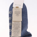 GUCCI Socks Cotton Set of 4 Pairs Beige Brown Navy Auth mr2726-6