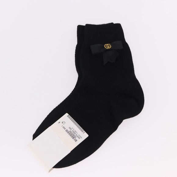 GUCCI Socks Cotton Set of 4 Pairs Beige Brown Navy Auth mr2726