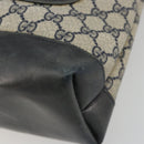 GUCCI GG Supreme Sherry Line Tote Bag PVC Navy Gold 40 02 003 Auth mr2727-10
