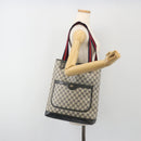 GUCCI GG Supreme Sherry Line Tote Bag PVC Navy Gold 40 02 003 Auth mr2727-21
