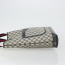 GUCCI GG Supreme Sherry Line Tote Bag PVC Navy Gold 40 02 003 Auth mr2727-5