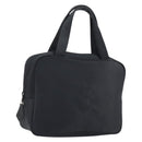 SAINT LAURENT Hand Bag Nylon Black Gold Auth mr2728-1