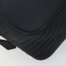 SAINT LAURENT Hand Bag Nylon Black Gold Auth mr2728-14