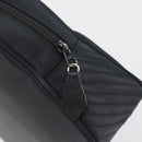 SAINT LAURENT Hand Bag Nylon Black Gold Auth mr2728-10