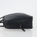 SAINT LAURENT Hand Bag Nylon Black Gold Auth mr2728-4