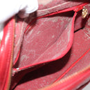 CHANEL Matelasse Chain Shoulder Bag Leather Red Gold CC Auth mr2729-20