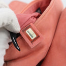 CHANEL Choco Bar 2.55 Chain Shoulder Bag Suede Pink Silver CC Auth mr2730-22