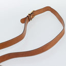 CELINE Macadam Canvas Shoulder Bag PVC Leather Brown Gold Auth mr2732-8