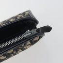 Christian Dior Trotter Canvas Clutch Bag Navy Silver Auth mr2733-8