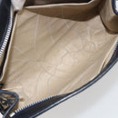 Christian Dior Trotter Canvas Clutch Bag Navy Silver Auth mr2733-9