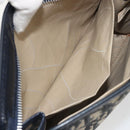 Christian Dior Trotter Canvas Clutch Bag Navy Silver Auth mr2733-12