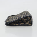 Christian Dior Trotter Canvas Clutch Bag Navy Silver Auth mr2733-4