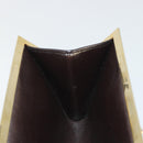 Christian Dior Trotter Canvas Clutch Bag Brown Gold Auth mr2734A-11