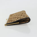 Christian Dior Trotter Canvas Clutch Bag Brown Gold Auth mr2734A-4