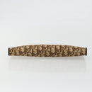 Christian Dior Trotter Canvas Clutch Bag Brown Gold Auth mr2734A-6