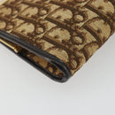 Christian Dior Trotter Canvas Clutch Bag Brown Gold Auth mr2734A-14