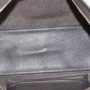 SAINT LAURENT Cabas Hand Bag Leather Gray Gold Auth mr2735A-19