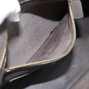 SAINT LAURENT Cabas Hand Bag Leather Gray Gold Auth mr2735A-24