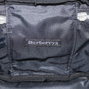 Burberrys Nova Check Vanity Hand Bag Canvas Red Silver Auth mr2736-11