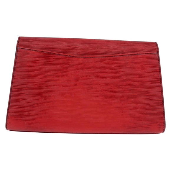LOUIS VUITTON Epi Art Deco Clutch Bag Red M52637 LV Auth mr2738
