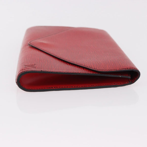LOUIS VUITTON Epi Art Deco Clutch Bag Red M52637 LV Auth mr2738
