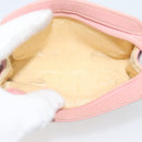 CHANEL Pouch Caviar Skin Pink Gold CC Auth mr2739-10