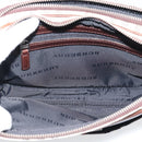 BURBERRY Nova Check Clutch Bag Canvas Beige Silver Auth mr2740-11