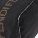 FENDI Shoulder Bag Canvas Black Gold Auth mr2741-10