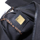 FENDI Shoulder Bag Canvas Black Gold Auth mr2741-15