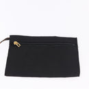 FENDI Shoulder Bag Canvas Black Gold Auth mr2741-20