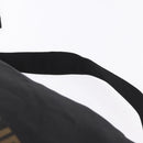 FENDI Shoulder Bag Canvas Black Gold Auth mr2741-8