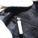 LOEWE Hand Bag Canvas Gray Silver Auth mr2742-21