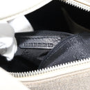 LOEWE Hand Bag Canvas Gray Silver Auth mr2742-12
