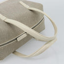 LOEWE Hand Bag Canvas Gray Silver Auth mr2742-7