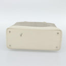 LOEWE Hand Bag Canvas Gray Silver Auth mr2742-5