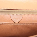 CELINE Macadam Canvas Hand Bag PVC Leather Brown Gold Auth mr2743-16