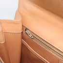 CELINE Macadam Canvas Hand Bag PVC Leather Brown Gold Auth mr2743-20