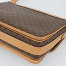 CELINE Macadam Canvas Shoulder Bag PVC Leather Brown Gold Auth mr2744A-12