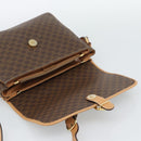 CELINE Macadam Canvas Shoulder Bag PVC Leather Brown Gold Auth mr2744A-15